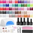 thumbnail image 1 of Kit de esmaltes de uñas en gel Beetles Color Enchantment con luz UV, 1 of 7