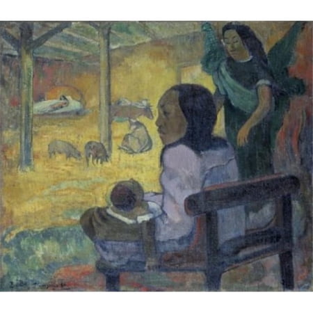 Christmas 1886 Paul Gauguin 1848-1903 French Oil on Canvas Hermitage Museum St Petersburg Russia Print - 18 x 24 in.
