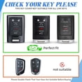 thumbnail image 2 of Key Fob Cover Compatible with Cadillac CTS STS XTS SRX ATS ELR DTS Escalade Corvette 2006-2014 Keychain Case Holder Protector,Black, 2 of 6