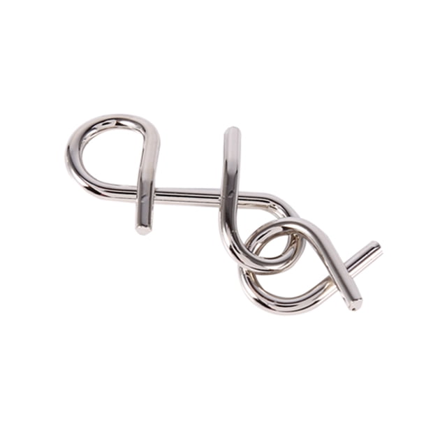 JUEGO DE ROMPECABEZAS DE MENTALIDAD DE ALAMBRE DE METAL DE IQ PARA ADENDOS Y NIÑOS 8PCS