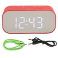 thumbnail image 1 of Alarm Clock Mirror Electronic Intelligent Noise Reduction 45MM Loudspeaker Double Speaker Digital Dual Alarm Clock Red, 1 of 14