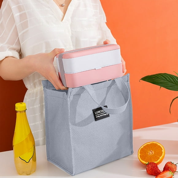 Lunch Bag Women Lunch Kit for Men, Tote Bag for Women Cold Lunch Bag, Tote Lunch Bag for Women, Lunch Bag Insulated Tote Lunch Bag, Gray