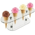 thumbnail image 3 of UPOUART Ice Cream Cone Display Rack Acrylic Storage Transparent 1Pcs, 3 of 8