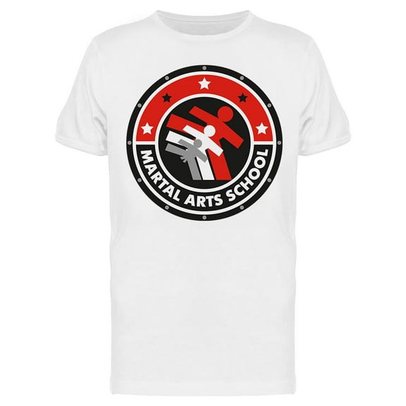 Karate High Kick Emblem T-Shirt Men -Image by Shutterstock, Male XX-Large