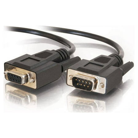 UPC: 0757120252139 | C2G 25213 DB9 M/F Serial RS232 Extension Cable  Black (3 Feet  0.91 Meters)