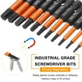 thumbnail image 4 of Uxcell 5pcs T6 Torx Head Screwdriver Bit 4" Long 1/4" Hex Shank Magnetic Tamper Proof 6 Point Star Screw Driver Black Phosphate, 4 of 7