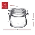thumbnail image 2 of Bormioli Rocco Fido Clear Glass Jar with 85 mm Gasket, 17.5 Fluid Ounces (Pack of 2), 2 of 6