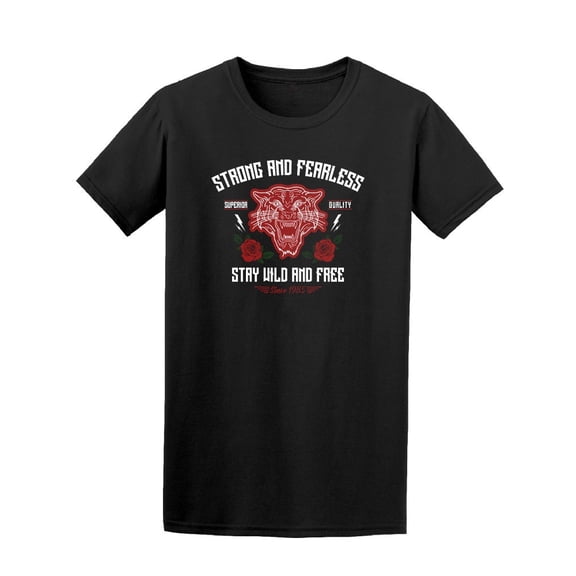 Adornment Patch Flowers Tiger Tee Men's -Image by Shutterstock