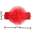 thumbnail image 3 of Mesh Yarn Lace Flower for Newborn Infant Toddler Girl Party Birthday Dress Wear Accessories, 3 of 6