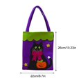 thumbnail image 3 of Halloween Tote Gift Bags Colorful for Teens,6 Patterns Design Trick or Treat Bags for Party Favor Supplies,Reusable Goody Candy Bag,Halloween Snacks Goodie Bag Bulk Portable Non-woven Bag, 3 of 6