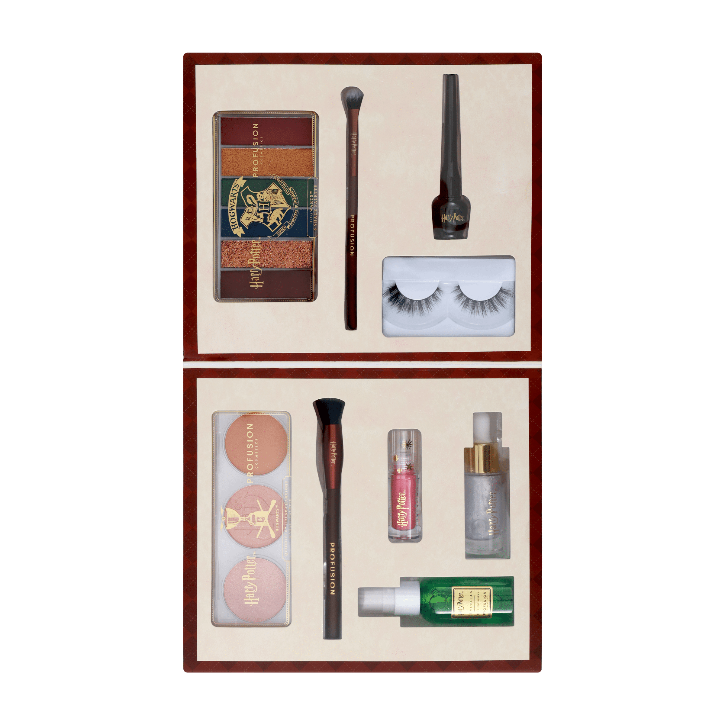 Profusion Cosmetics Harry Potter Holiday - Hogwarts Beauty Set 9 PC Set With Trunk