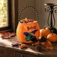 thumbnail image 4 of Halloween Candy Bags, Trick Or Treat Basket, 8X6 In, Small Basket with Handle, Halloween Bags for Student, Halloween Boo Basket Items, Halloween Goodies for Student, Halloween, 4 of 6