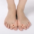 thumbnail image 3 of 2pairs Silica Gel Toe Separators Treatment Of Big Toe Joint Pain Toe Separators With 2 Loops, 3 of 5
