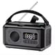 thumbnail image 1 of Radio Meteorológica Solar con Manivela Manual de 12000 MAh AM/FM/NOAA, Alarma SOS de Emergencia, Lámpara de Lectura para Acampar Al Aire Libre, Color Negro., 1 of 5