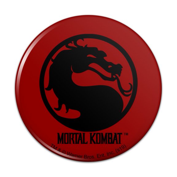 Mortal Kombat Symbol Kitchen Refrigerator Locker Button Magnet
