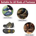 thumbnail image 4 of Outdoor Non- Ice Snow Grips Cleat Crampons over Shoe/Boot Traction Cleat -On Stretch Footwear,M, 4 of 5