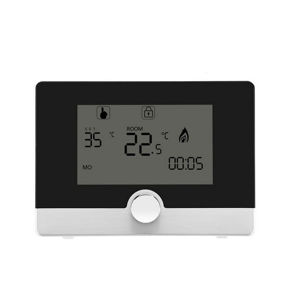 Wired Digital Room Thermostat For Gas Boiler, Heating Thermostat 5A Blue Backlight Programmable Boiler Thermoregulator ,Save Energy