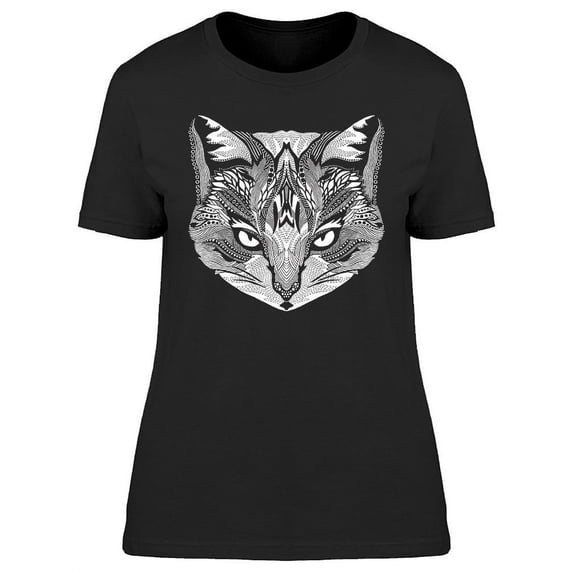 Psychodelic Cat T-Shirt Women -Image by Shutterstock, Female XX-Large