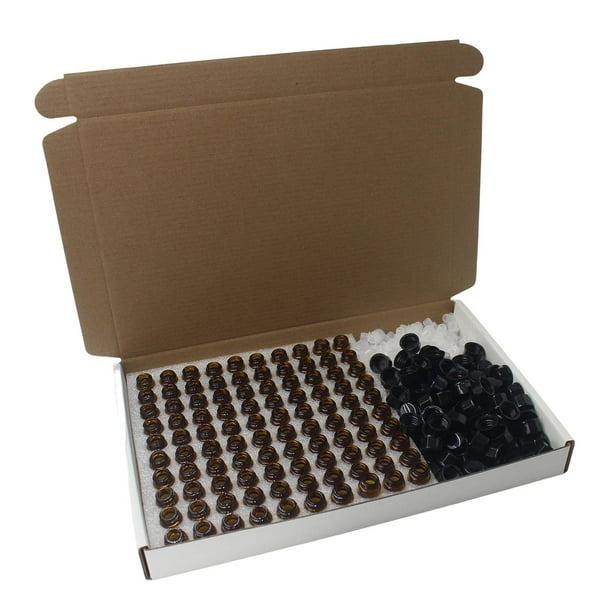 Paquetes de 100 botellas, para viajes de muestras de aceites esenciales, minibotellas de vidrio tapón interior no jinwen Botellas de aceite esencial