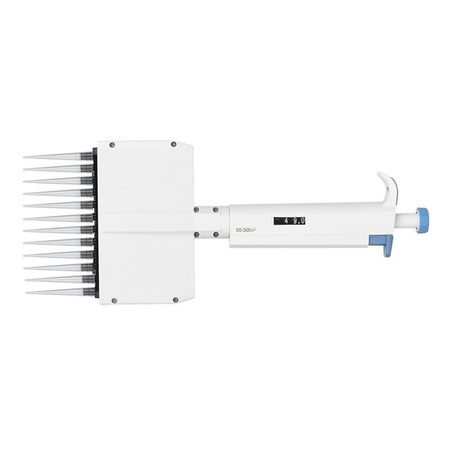 Pipeta De Volumen Variable De 12 Canales, 50-300 μl L, Pipeta Mecánica Ajustable, Pipeta Manual De Volumen Variable, Herramienta De Laboratorio ANGGREK Pipettor