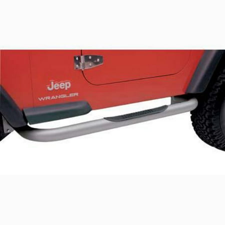 Smittybilt JN44-S2S Sure Step - 3" Side Bar - Stainless Steel Fits select: 1989-1995 JEEP WRANGLER / YJ, 1987-1988 JEEP WRANGLER