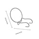 thumbnail image 2 of DEEPCRAFF 2Ud Soporte Negro De Hierro Para Macetas Colgante Con Resistente, 2 of 7