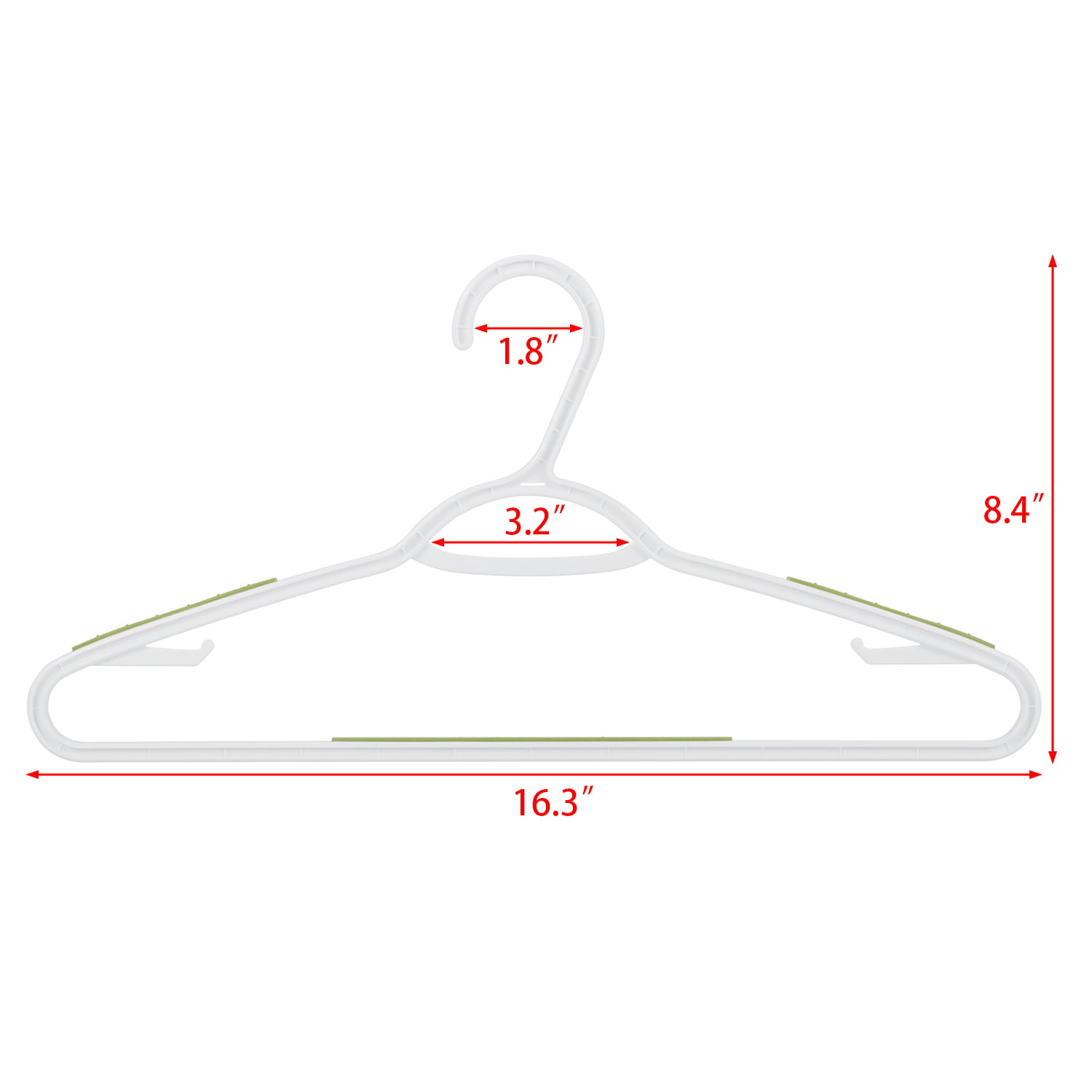 RelianceUK Black Plastic Hangers 100 Pack Sturdy Heavy Duty Clothes Hangers  Durable Non-Slip Slim Space Saver Adult Coat Hangers with Trouser Bar and  Lips 37cm x 20cm - Homeshopa
