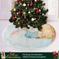 thumbnail image 6 of Coolnut Christmas Tree Skirt, 48", Easter Tree Skirt Double Layers Polyester Easter Tree Skirt for Easter Holiday Party Decoration, 6 of 6