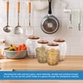 thumbnail image 4 of Cereal Container Candy Jars Coffee Containers Glass Storage Containers Glass Jar Kitchen Jar Wood, 4 of 6