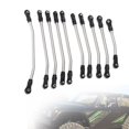 thumbnail image 4 of Gupbes RC Car Lever, Plastic + Titanium Alloy RC Car Steering Pull Rod, Steering Rod Accessory 10pcs Curved For RC Car RC Model Car, 4 of 8