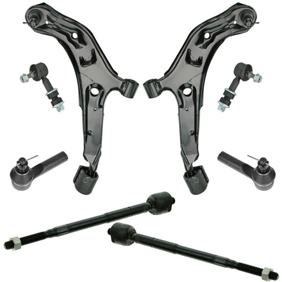 TRQ Front Control Arm Tie Rod End Sway Bar Link Steering Suspension Kit Set of 8 PSA59424 Fits select: 1998-2001 NISSAN ALTIMA