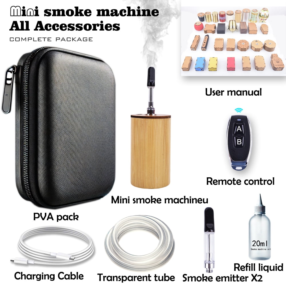 Fog Machine Halloween，Mini Handheld Smoke Machine Wireless Control Smoke Maker for Videos Photography Outdoor Activities Party Stage Effect