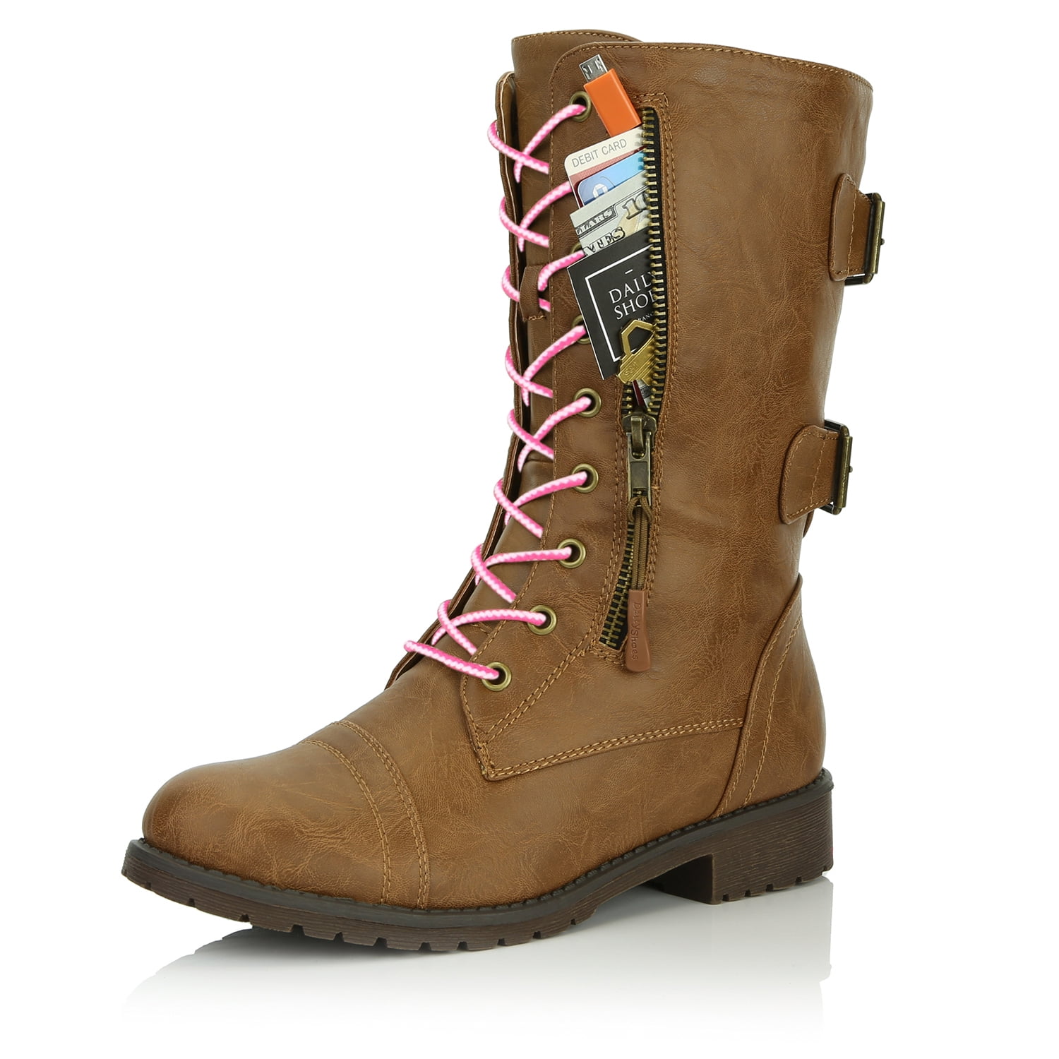 Girls tan combat boots Clearance
