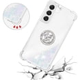 thumbnail image 5 of Phone Case for Samsung Galaxy S23,Shockproof Clear Quicksand Glitter Flowing Liquid with Bling Diamond Ring Stand,Cute Women Girls Case for Galaxy S23 6.1'' LS-Colorful, 5 of 7