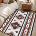 thumbnail image 5 of Rectangle Area Rug 4x6ft,Gray Red Boho Aztec Geometric Washable Carpet Non-Slip Runner Accent Rugs Indoor Floor Mat for Bedroom Living Room Decor,Abstract Ethnic Wind, 5 of 9