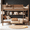 Brown, variant on Queen over Queen Bunk Bed with Storage Shelves and Convenient Tray, Solid Wood Bunk Bed for Adults, Upgraded Slats, No Box Spring Needed,Vintage Brown