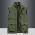 thumbnail image 3 of Pejock Mens Outdoor Work Fishing Travel Photo Cargo Vest Hiking Waistcoat Jacket with Multi-Pockets, 3 of 7