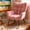 Pink, variant on TUAREX Nursery Rocking Chairs, High Back Upholstered Glider Rocker, 440 LB Capacity, Modern Comfortable Accent Armchair with Padded Seat, for Nursery, Bedroom, Living Room, Gray