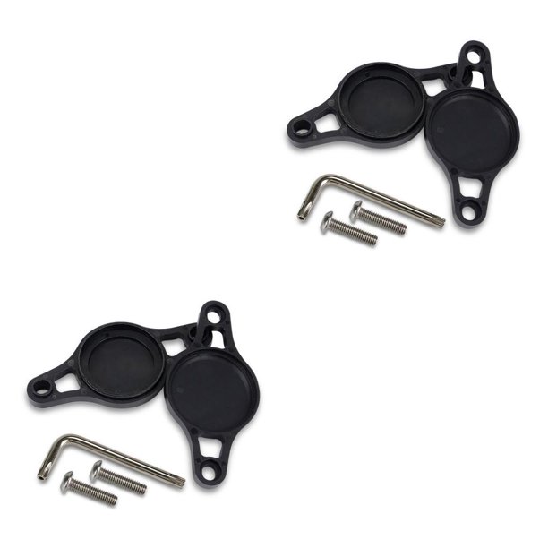 Greeniant 2 piezas de protectores de plástico para localizador de bicicletas, Protector de rastreador de bicicletas, accesorios de ciclismo, Negro 2Conjunto