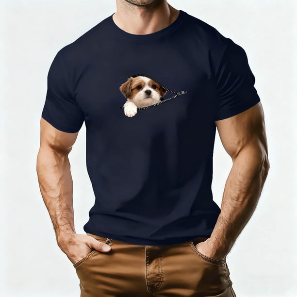 Tops para hombre, blusas y camisas de manga corta con cuello redondo para hombre, camiseta deportiva informal con estampado de corazones a la moda para hombre, blusa de poliéster de manga corta con cu