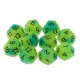 thumbnail image 4 of Esquina forma forma dados punteados D12 piezas para regalos de bloques de construcción para niños azul Yotijar Juego de dados de 12 caras, 4 of 10