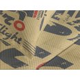 thumbnail image 4 of Ambesonne Vintage Airplane Quilted Bedspread Set 3 Pcs, Retro Emblem, King Size, Sand Brown Vermilion, 4 of 5
