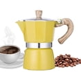 thumbnail image 6 of Ywmsfl 3/6 Cup Wood Handle Espresso Maker Pots Coffee Brewer Household Small Espresso Pots Stovetop Coffee Maker Enduring, 6 of 9