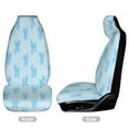 thumbnail image 3 of Blue Bow Pattern Background Set of 2 Car Seat Covers Seat for Carseats Front Seat Auto Car Interior Accessories Universal 2 Piece, 3 of 6