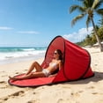 thumbnail image 5 of Portable Pop-Up Sun Shelter Tent, UPF Beach Shade Canopy, Foldable 1-Person Fishing & Gardening Sunblock, Lightweight Outdoor Camping Rest Tent, 5 of 6