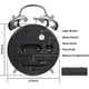 thumbnail image 3 of Loud Alarm Clock For Heavy Sleepers Adults,4 Inch Silent Non-ticking Quartz With Backlight,twin Bell (blue), 3 of 5
