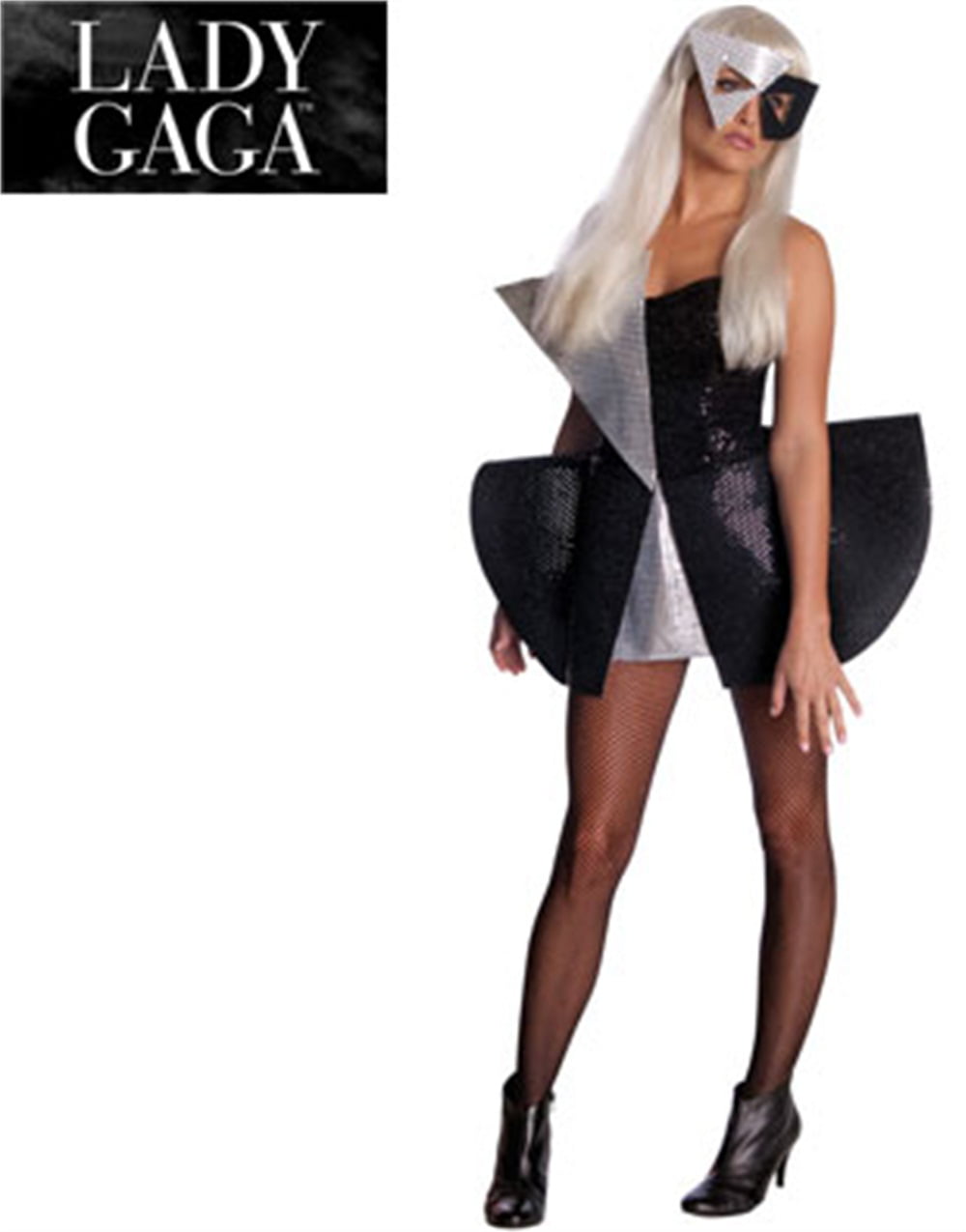 Lady Gaga Black Sequin Dress Adult Halloween Costume - Walmart.com