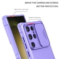 thumbnail image 3 of CCSmaller for Samsung Galaxy S24 Ultra Case with Slide Camera Cover, [ Snug Touch ] Slim Matte Rugged Shockproof Protection Case with Kickstand for Samsung S24 Ultra LTT Purple, 3 of 8