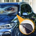 thumbnail image 3 of Yayeee Car Windshield Sun Shade Universal Fit Front Visor Protector, Owl Eyes Pattern, 3 of 8