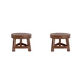 thumbnail image 1 of Scienceny Taburetes bajos de maciza, silla con soporte para plantas de forma redonda, de té, cambio de zapatos, taburete, decoración del hogar, Como se muestra 2Conjunto, 1 of 6